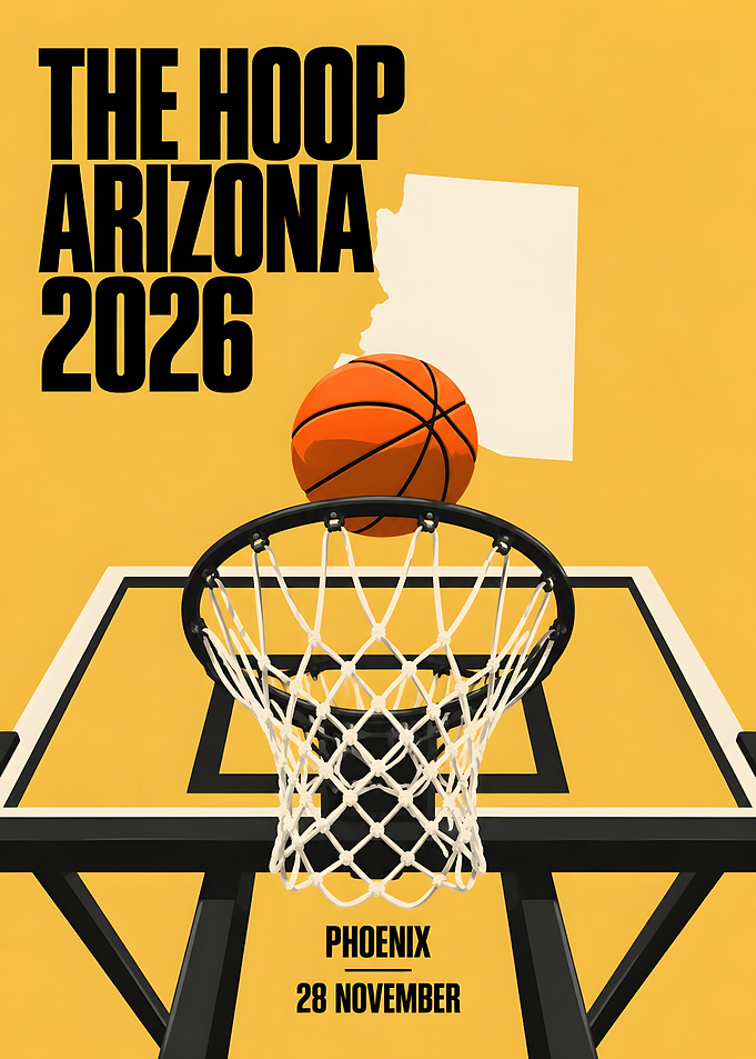 Arizona Basketball Hoop Net Phoenix Poster