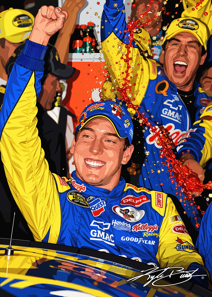 Jeff Gordon NASCAR Victory Celebration
