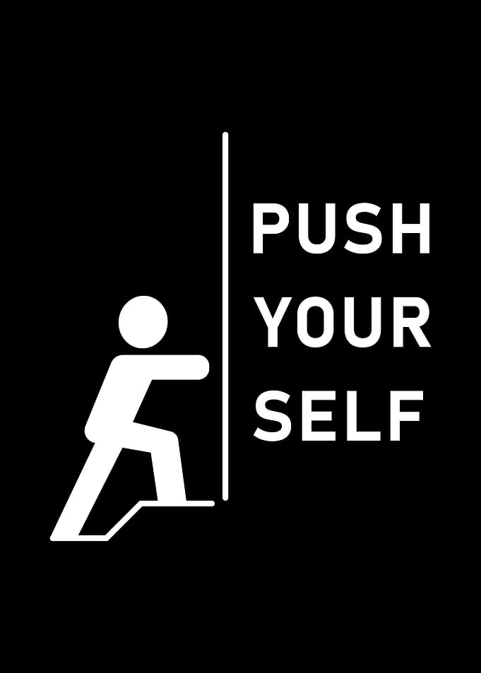 Push Yourself Simple Design