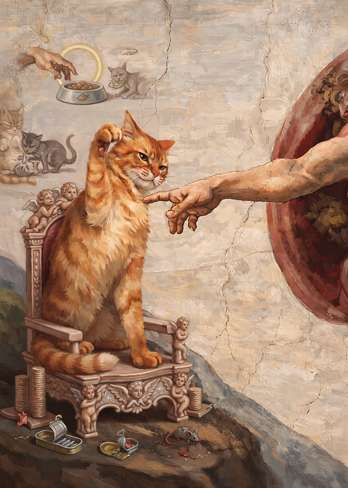 The Creation of Cat Parody