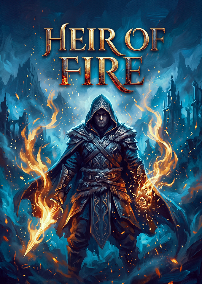 Heir of Fire Fantasy Warrior Poster
