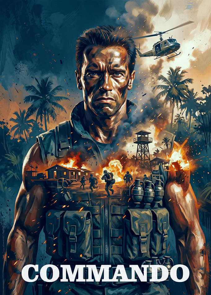 Commando Movie Poster Art