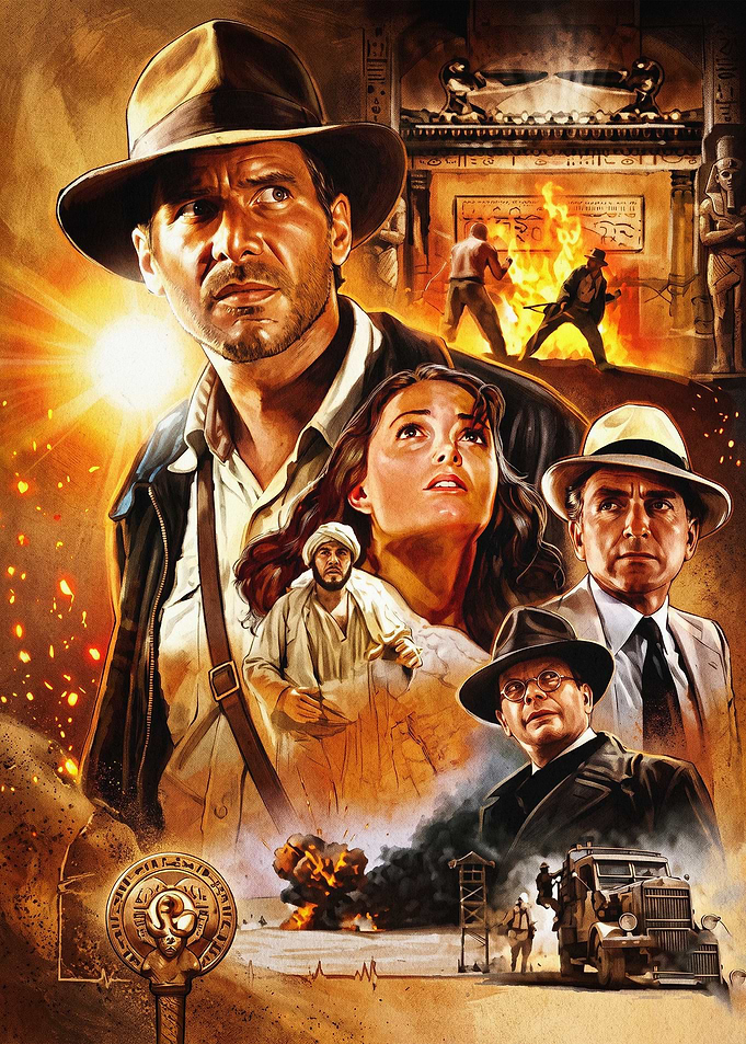 Adventure Hero Movie Retro Poster