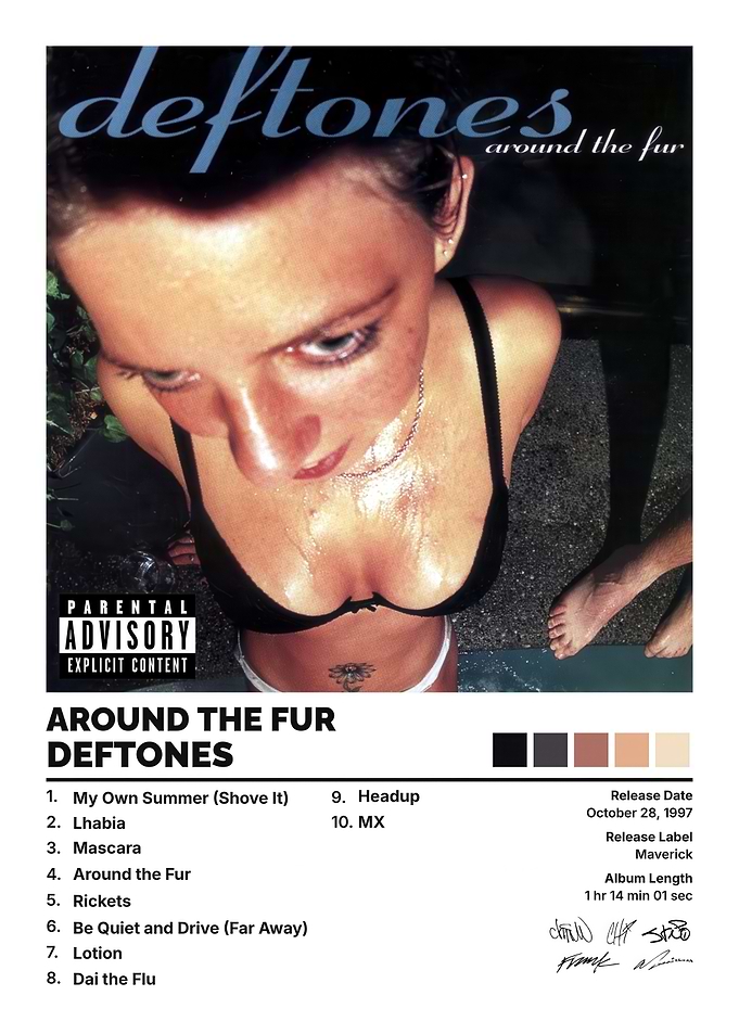 Deftones Around the Fur Album Poster