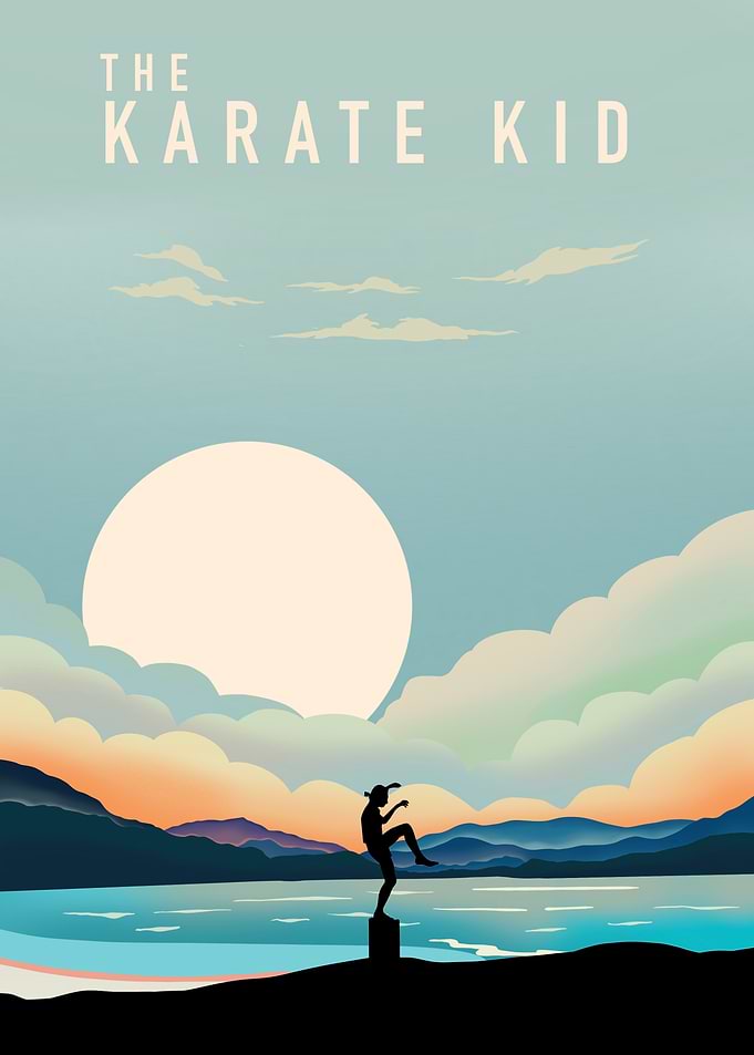 The Karate Kid Minimalist Movie Poster