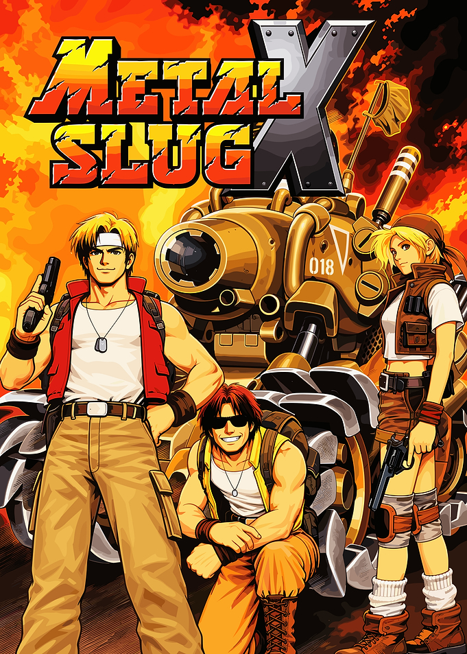Metal Slug X Game Poster