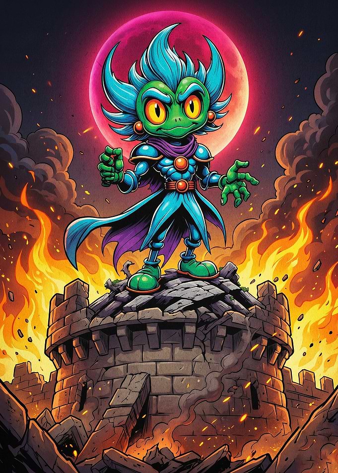 Goblin Hero Fantasy Art Poster