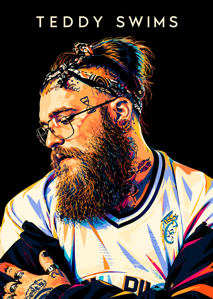 Teddy Swims Pop Art Portrait