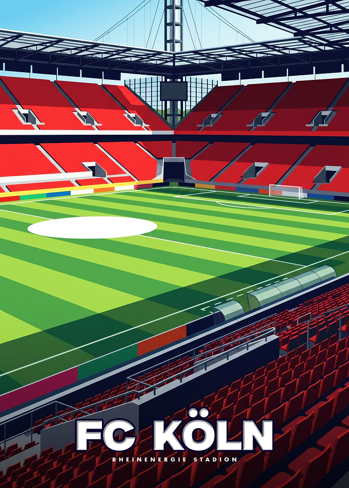 FC Köln RheinEnergie Stadion Poster