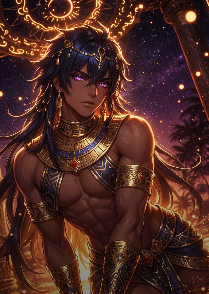 Egyptian Prince Fantasy Character Portrait