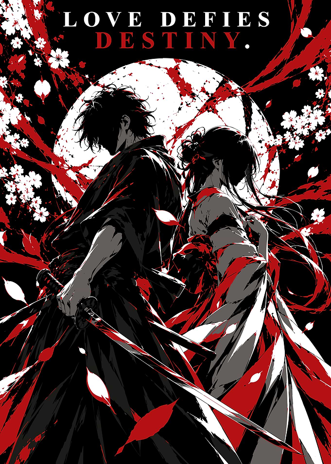 Love Defies Destiny Samurai Anime Art