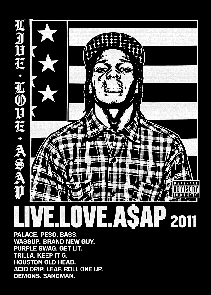 A$AP Rocky Live.Love.A$AP Album Poster