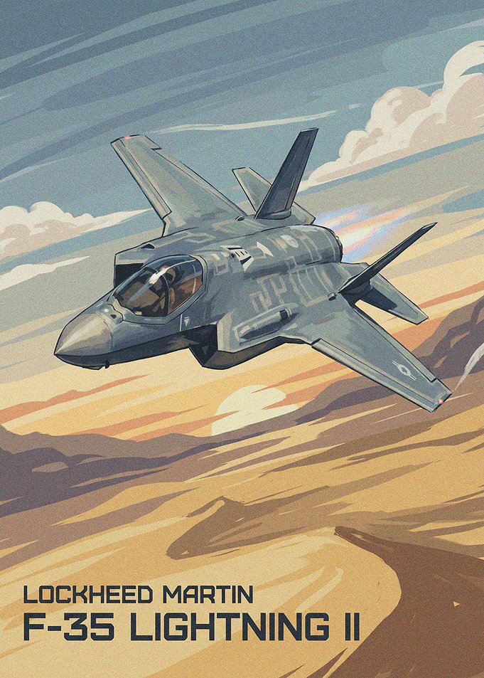 Lockheed Martin F-35 Lightning II Poster