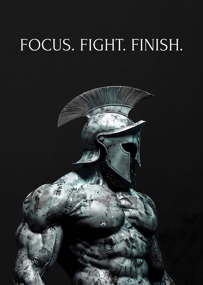 Spartan Warrior Inspirational Poster