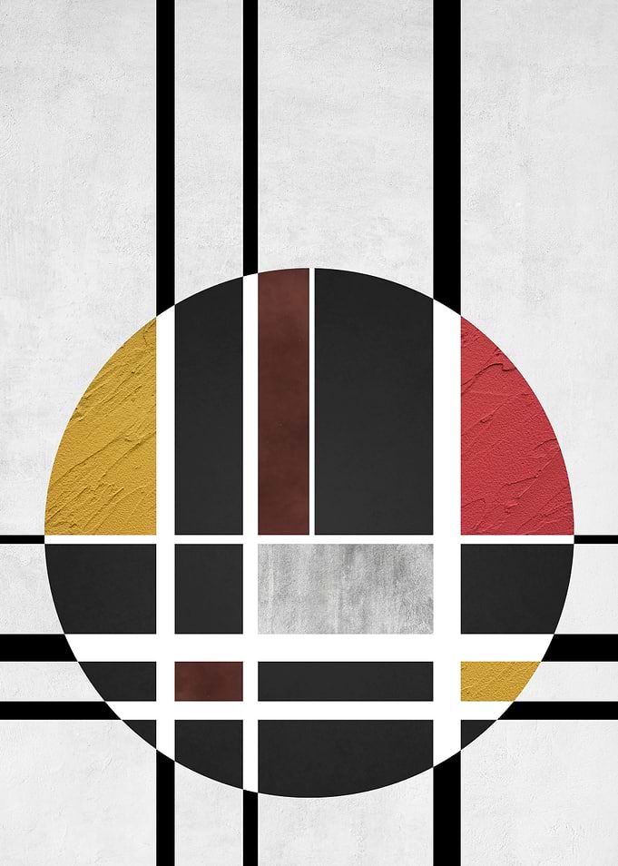 Abstract Geometric Circle Composition
