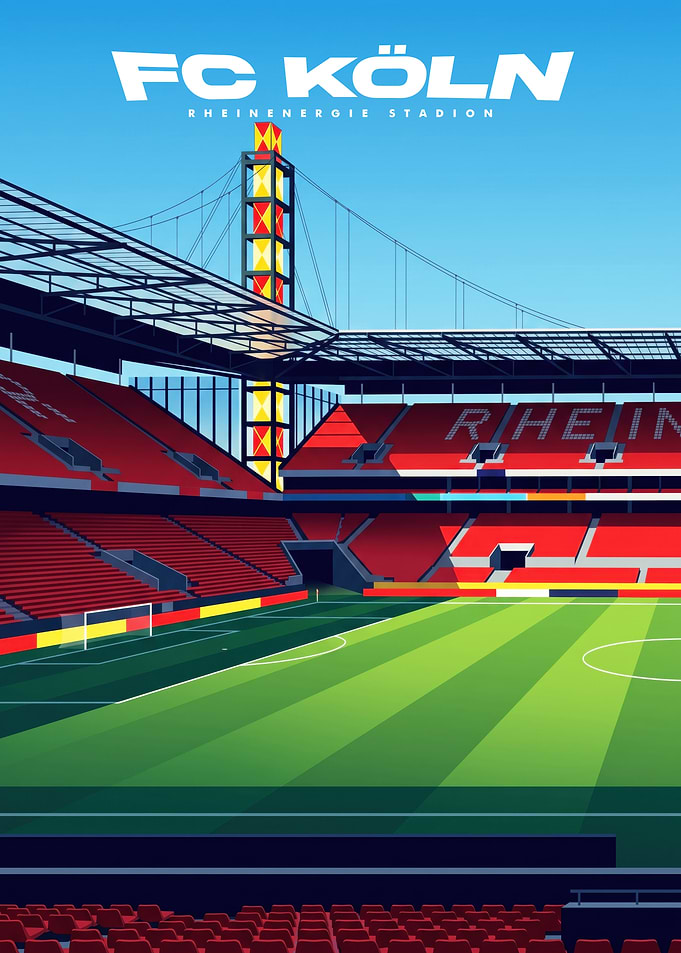 FC Köln RheinEnergie Stadion Poster