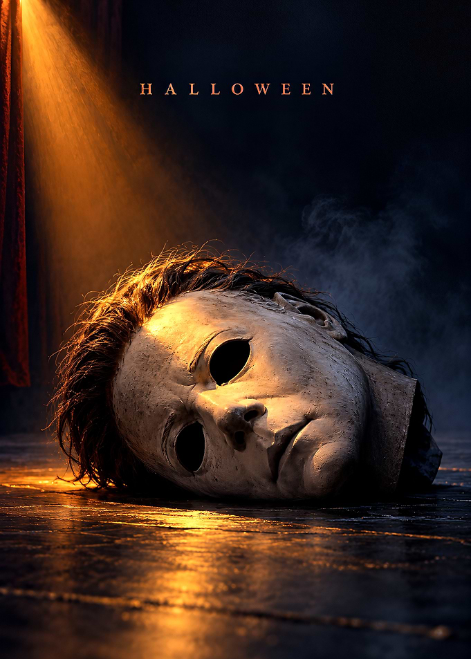 Halloween Michael Myers Mask Poster