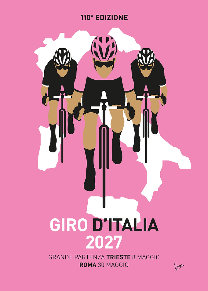 Giro d'Italia 2027 Cycling Poster