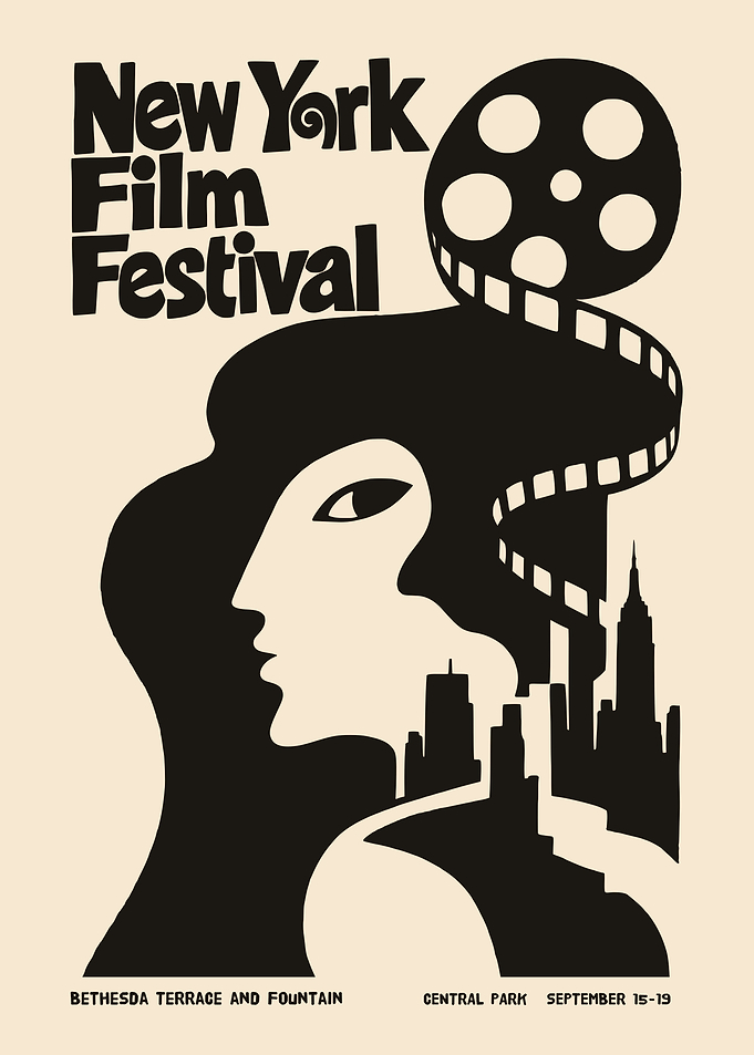 New York Film Festival Vintage Poster