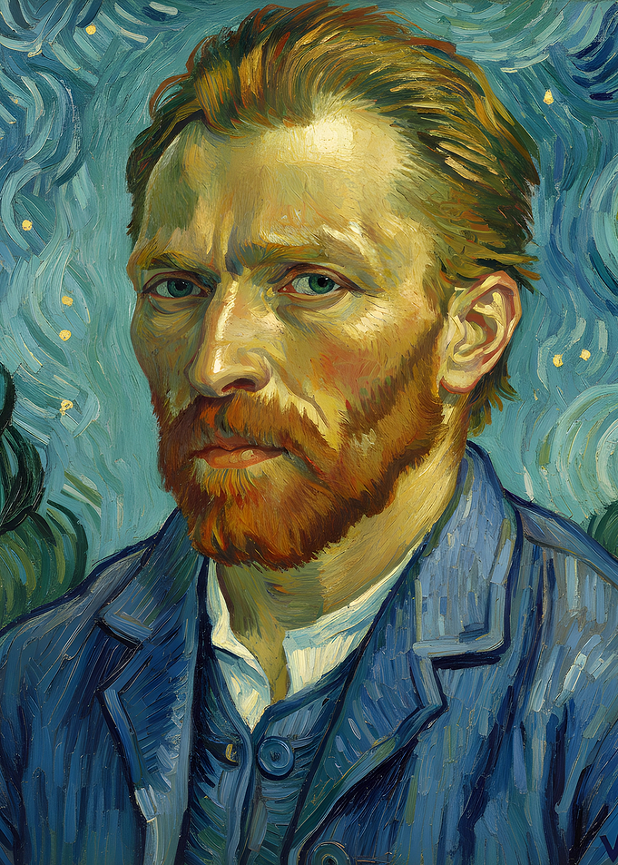 Vincent van Gogh Self-Portrait Painting