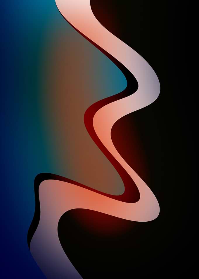 Abstract Wavy Gradient Background