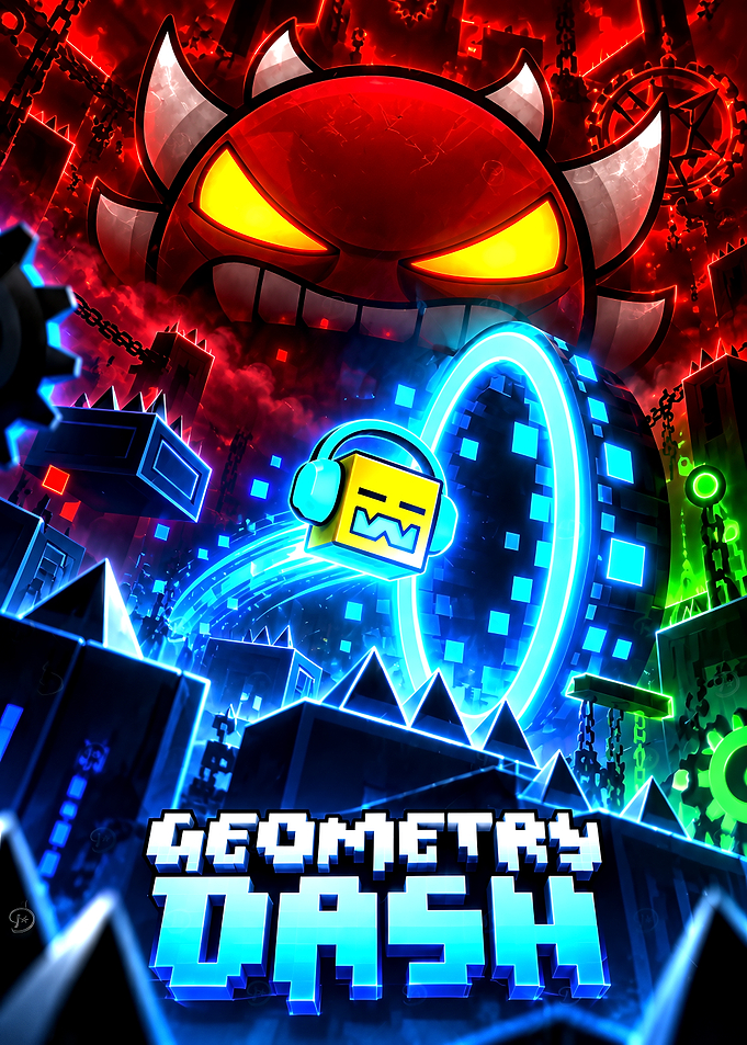 Geometry Dash Game Poster