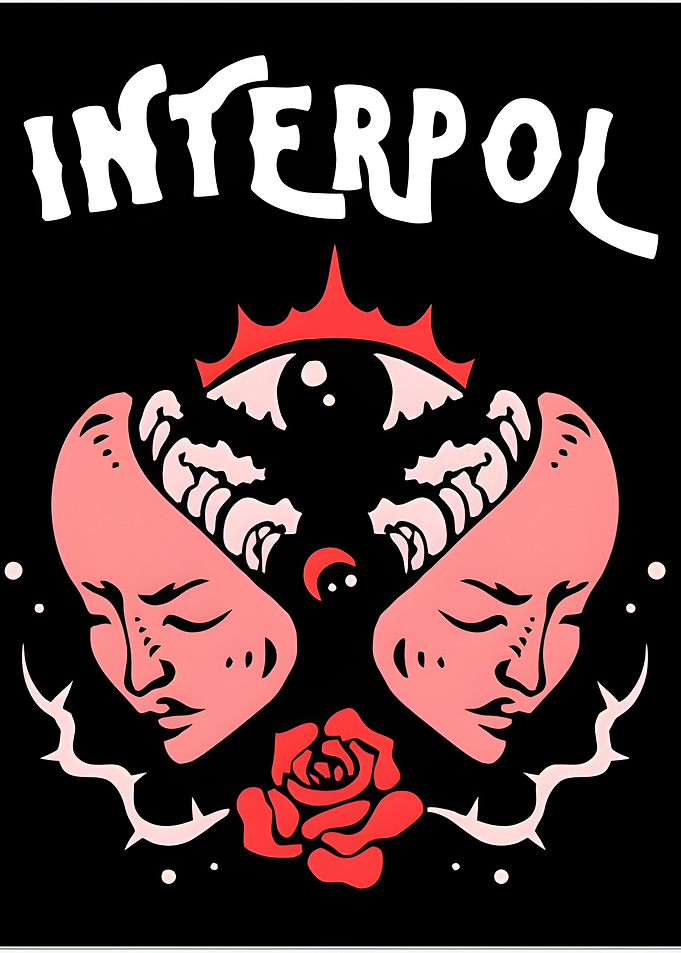Interpol Band Graphic Art Poster