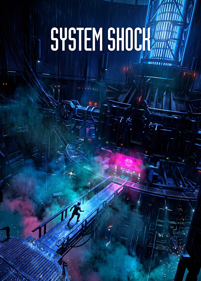 System Shock Video Game Poster