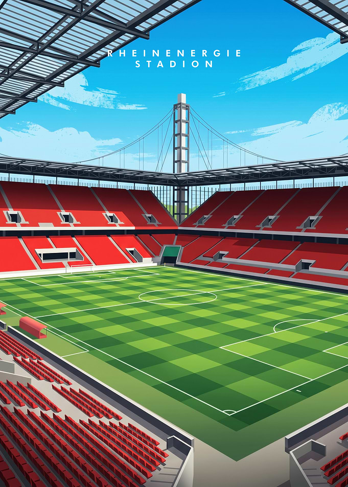 RheinEnergie Stadion Cologne Illustration