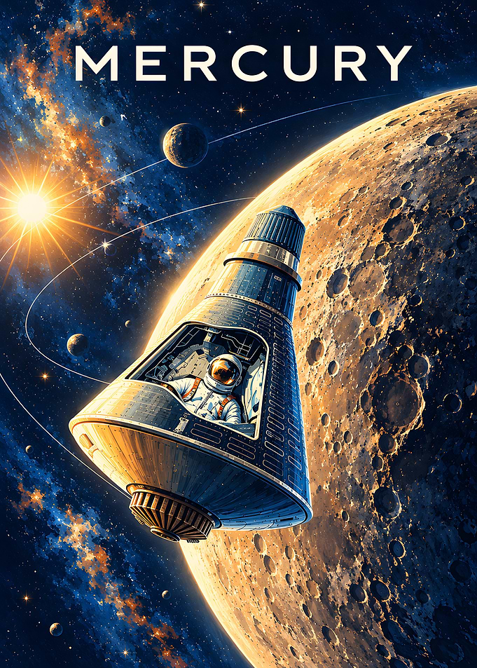 Mercury Space Mission Poster