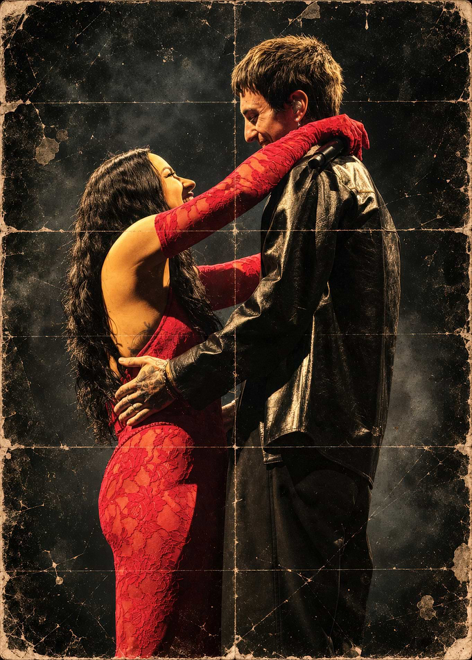 Demi Lovato and Jutes Performing