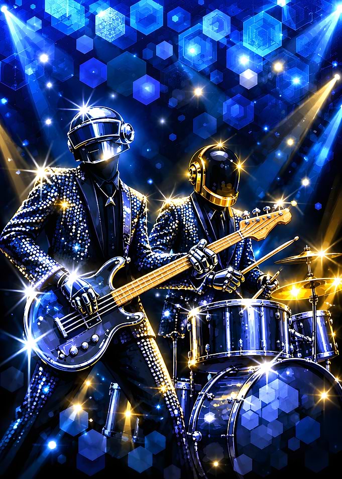 Daft Punk Inspired Musical Duo Performance
