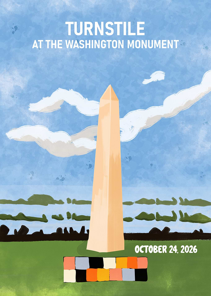 Turnstile Washington Monument Concert Poster