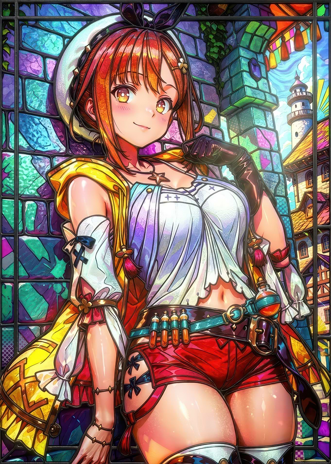 Ryza from Atelier Ryza Stained Glass