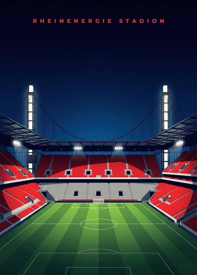 RheinEnergie Stadion Minimalist Poster