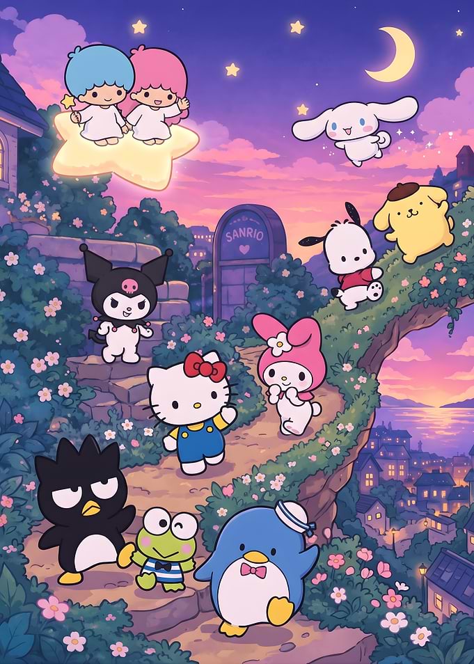 Sanrio Friends Sunset Garden Gathering
