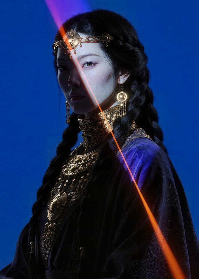 Portrait of a Royal Asian Woman