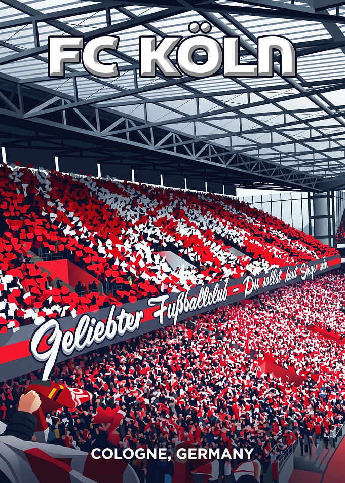 FC Köln Stadium Fan Poster