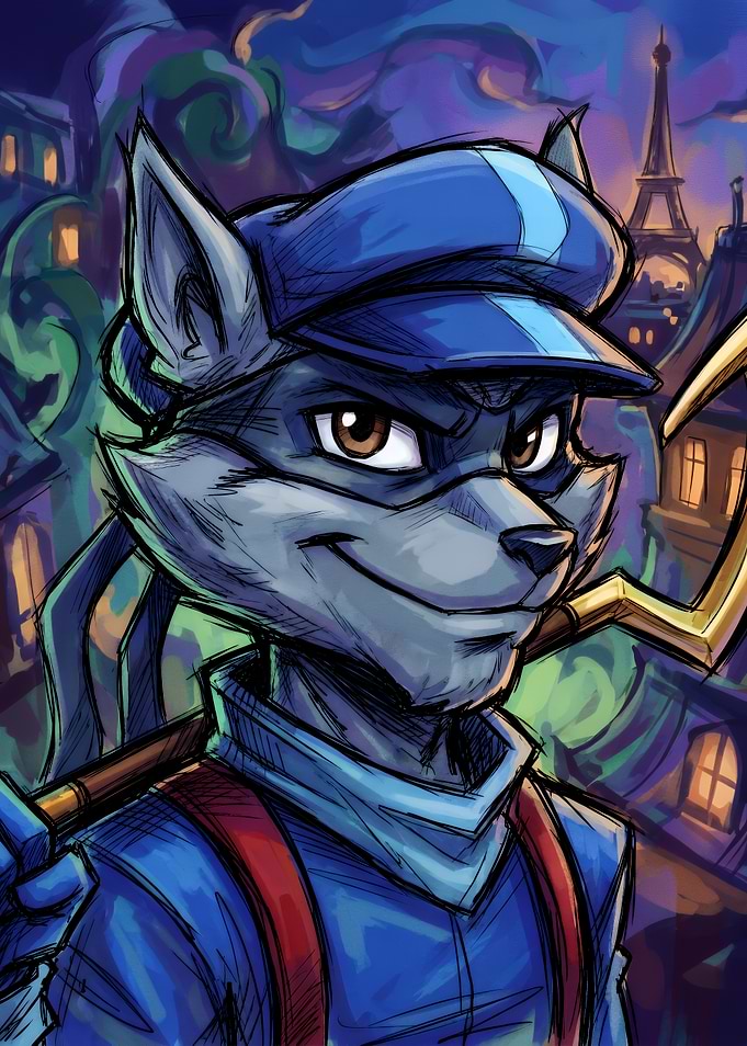 Sly Cooper Portrait in Paris