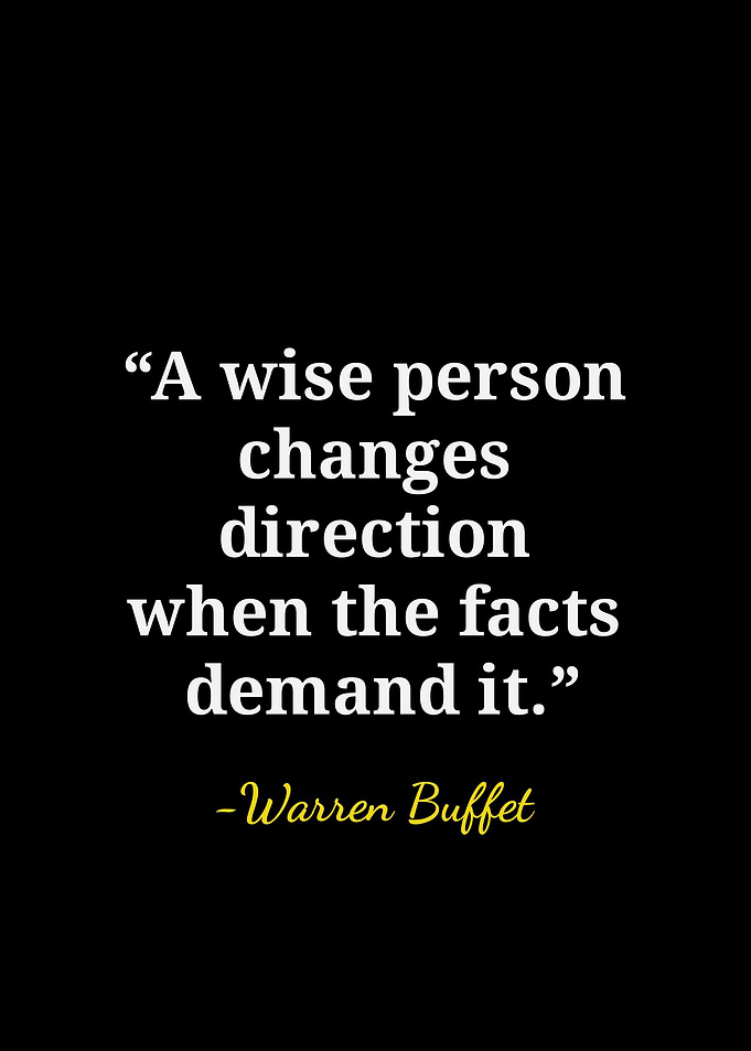 Warren Buffett Inspirational Quote Poster
