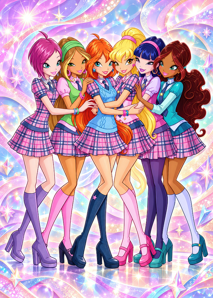 Winx Club Friends Group Portrait
