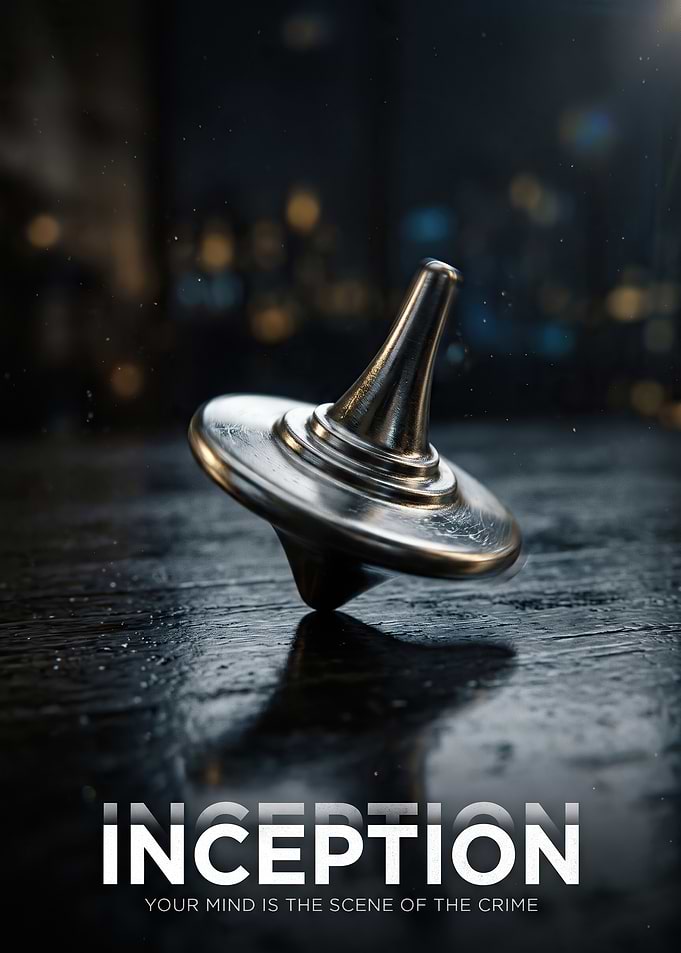 Inception Movie Totem Spinning Top Poster