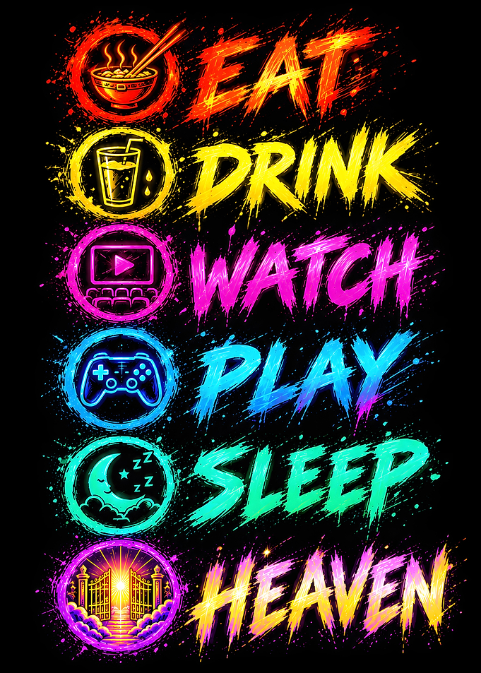 Eat Drink Watch Play Sleep Heaven