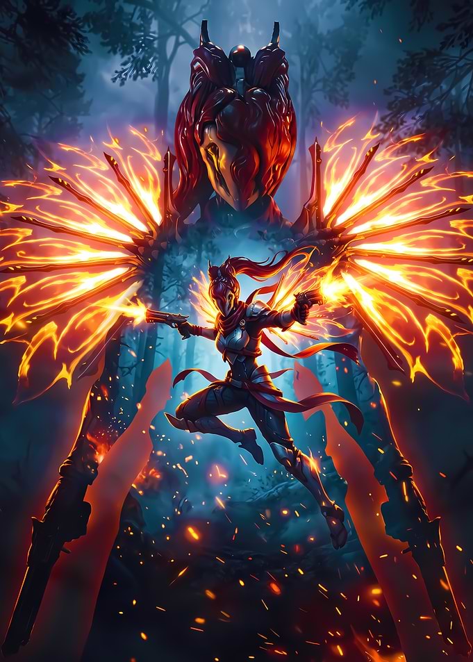 Fire Angel Warrior Dual Wielding