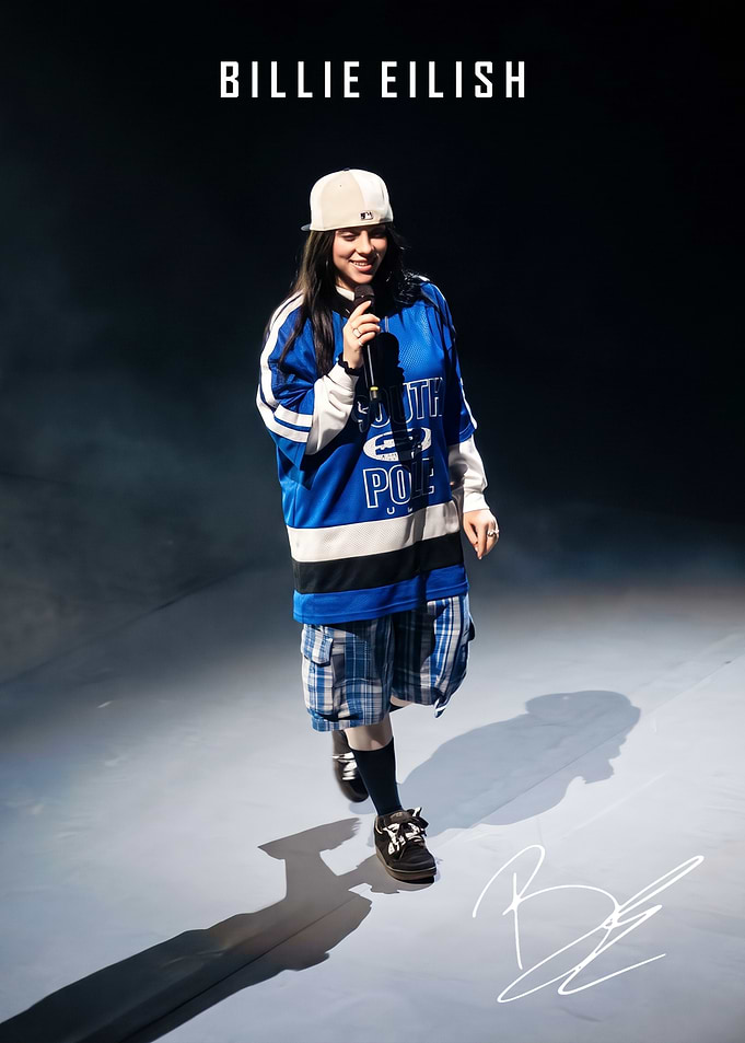 Billie Eilish Performing on Stage art