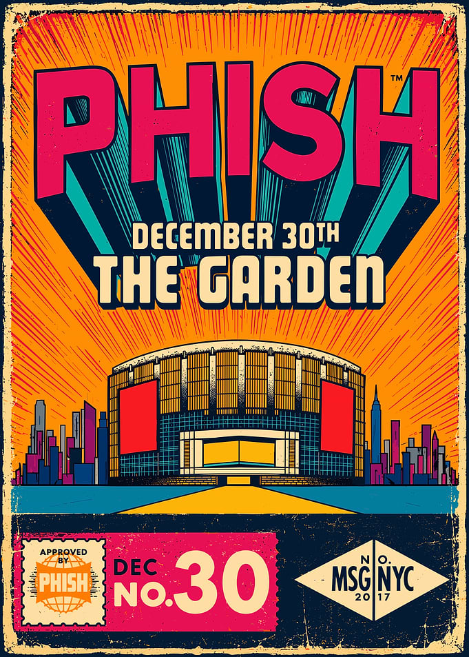 Phish Madison Square Garden Concert Poster