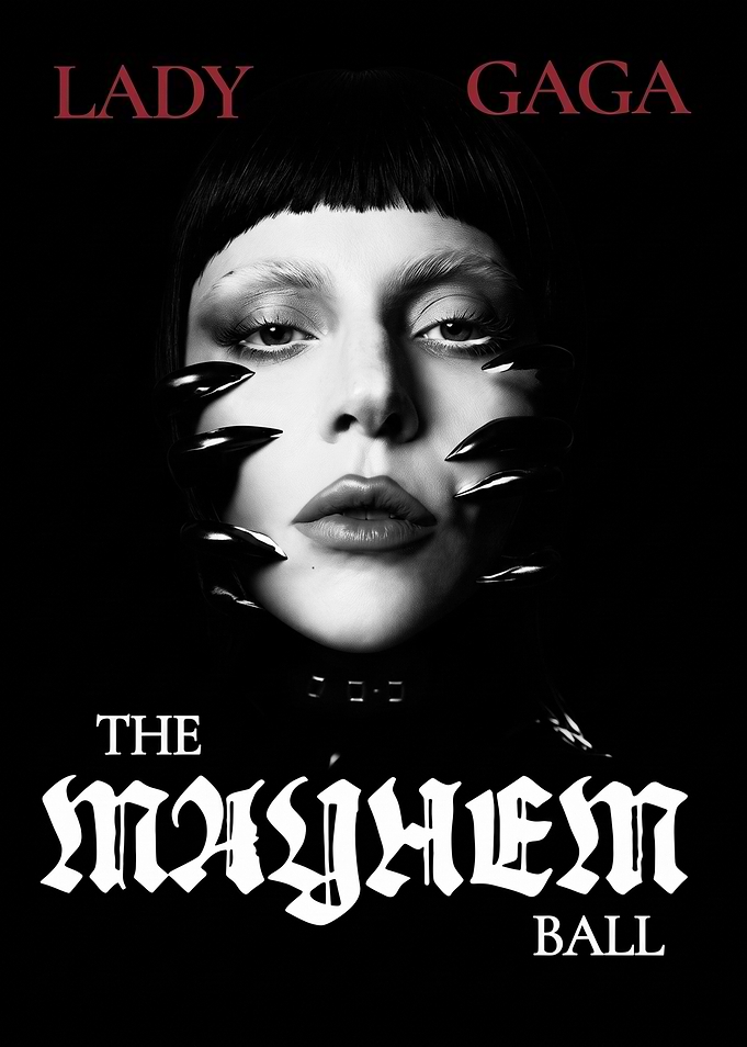 Lady Gaga The Mayhem Ball Poster