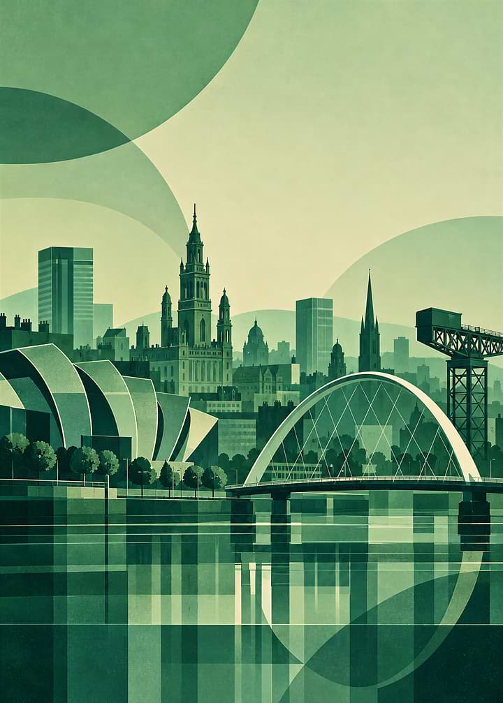 Glasgow, Travel Poster