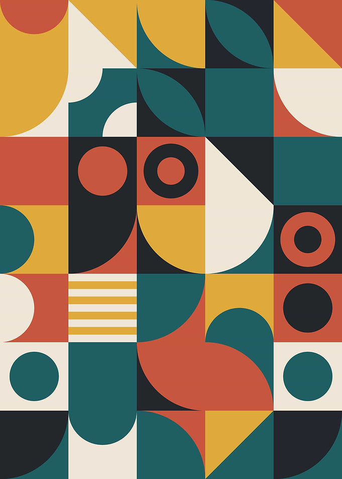 Bauhaus Geometric Tiles