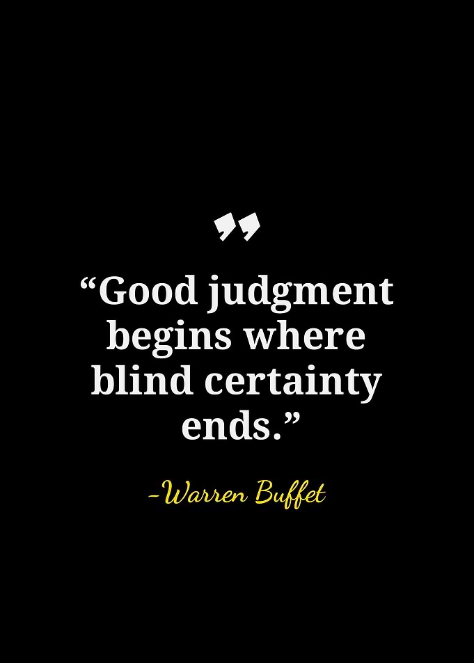 Warren Buffett Inspirational Quote Poster